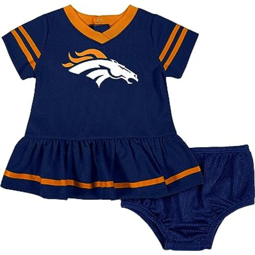 Gerber NFL Baby Girls Jersey Dress and Diaper Cover