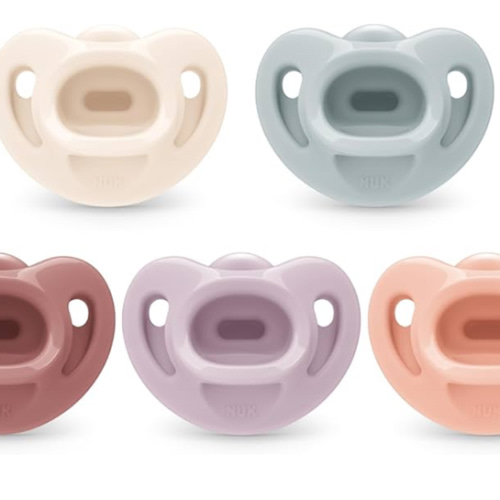 Amazon.com : NUK Timeless Comfy Pacifier | 100% Silicone, One-Piece Design | BPA-Free, Gentle on Baby’s Skin | 5-Pack, for 0-6M : Baby