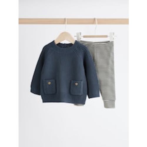 Buy Blue Baby Knitted Jumper and Leggings Set (0mths-2yrs) from Next USA