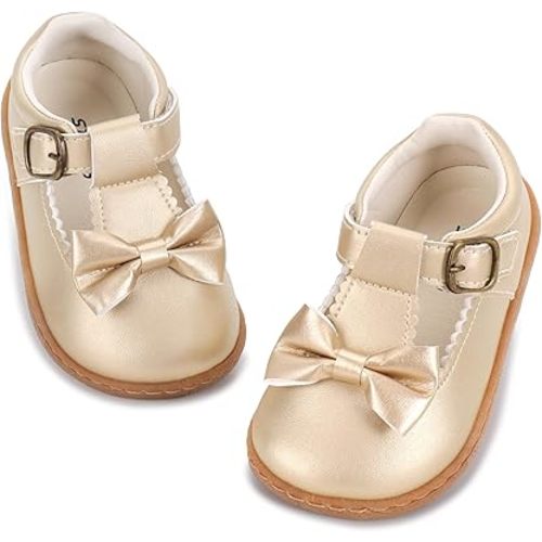 Wide Little Girls Mary Jane Shoes T-Strap Toddler Girls Dress Shoe for Easter Halloween Christmas Wedding Party Church