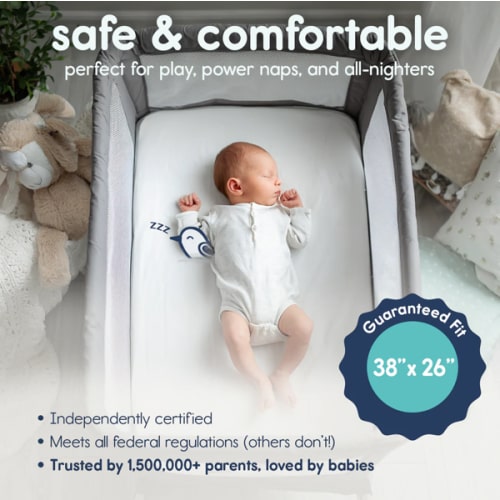 Replacement Playpen Pad for (38"x26") Portable Playpen with Carry Bag - hiccapop