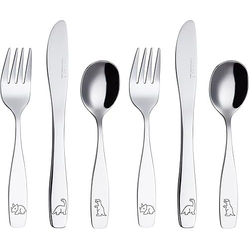 Kids Flatware 6 Pieces Stainless Steel