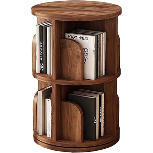 Amazon.com: Creativity Corner Shelf Bookshelf Solid Wood Revolving Floor Standing Children Bookcase Living Room 360 Degree Rotating Storage HAOHAOMAI ( Color : Brown , Size : 39*67cm ) : Home & Kitchen