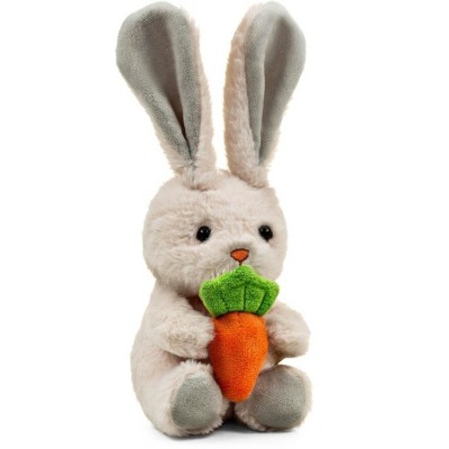 Easter Baby Plush Bunny Holding Carrot - Plush Bunny Sensory Easter Decorations Toy for Newborns and Infants Plushie Easter Toys