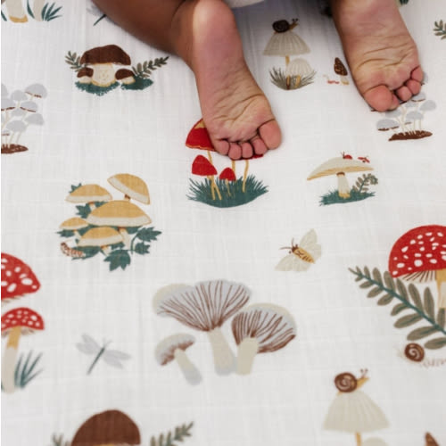 Mushroom Crib Sheet