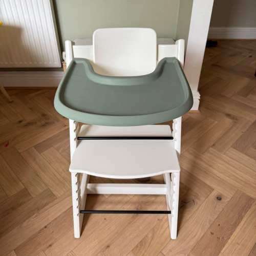 Sage Green Silicone Full Cover Placemat for Stokke Tripp Trapp Highchair