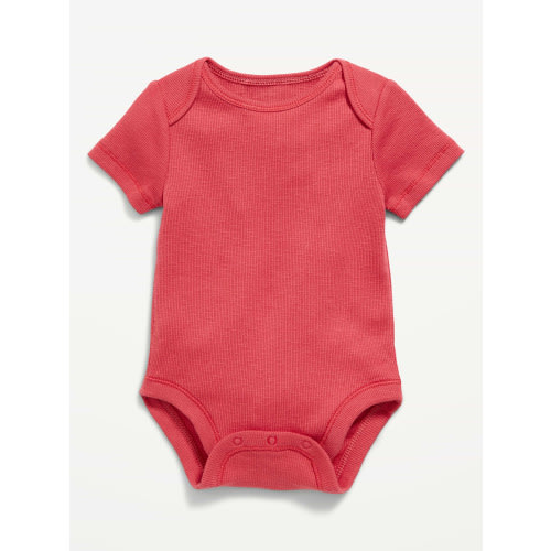 Ruffle-Sleeve Ribbed Bodysuit for Baby