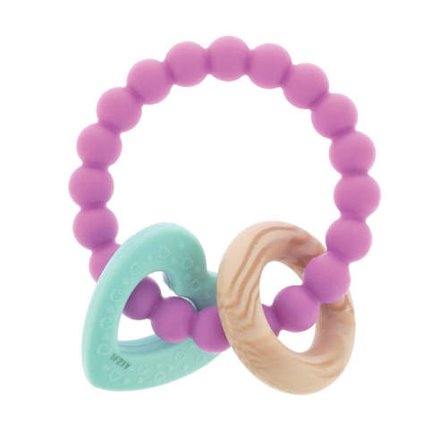 Beaded Silicone Teething Ring