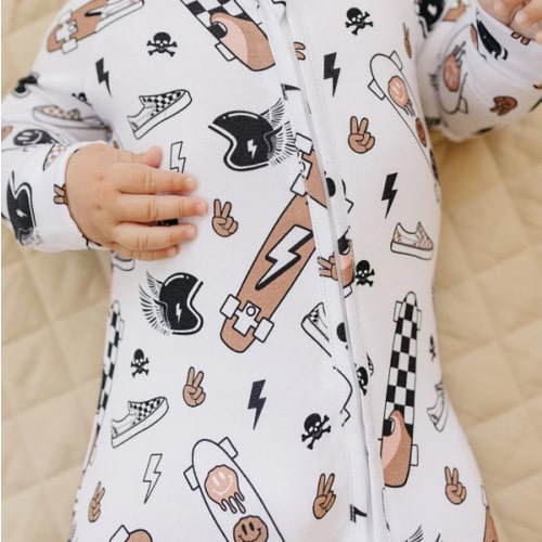 Bamboo Zip Romper | Sk8er