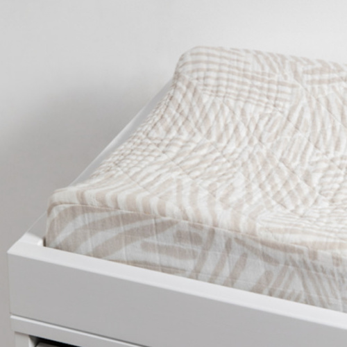 Babyletto Quilted Changing Pad Cover in GOTS Certified Organic Muslin Cotton