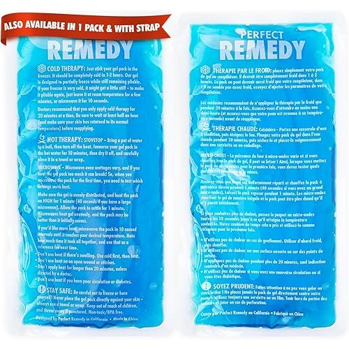 2 Pack Gel Ice Packs for Injuries, Reusable Gel Ice Packs for Muscle Pain, Cold & Hot Pack, Ice Pack for Knee & Back/Neck Ice Pack, Hot Water Bottles Alternative(Blue, Regular)