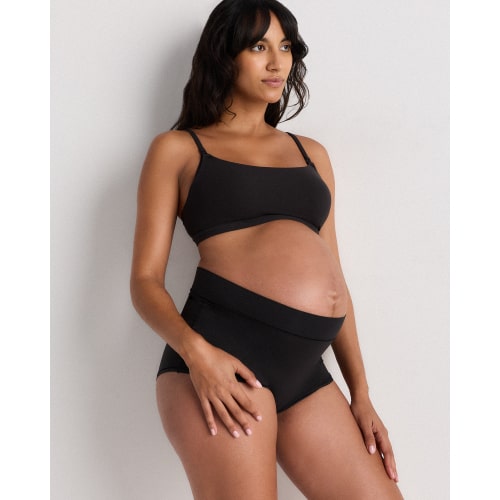 Second Skin Nursing Scoop Bralette (2-pack) in Black