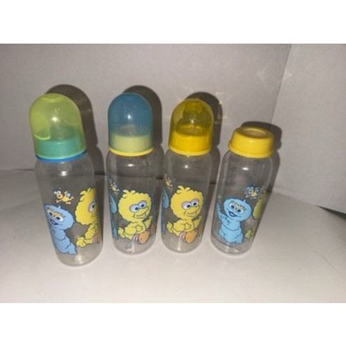 4 Sesame Street Beginnings Baby Bottles Cookie Monster Babies Big Bird