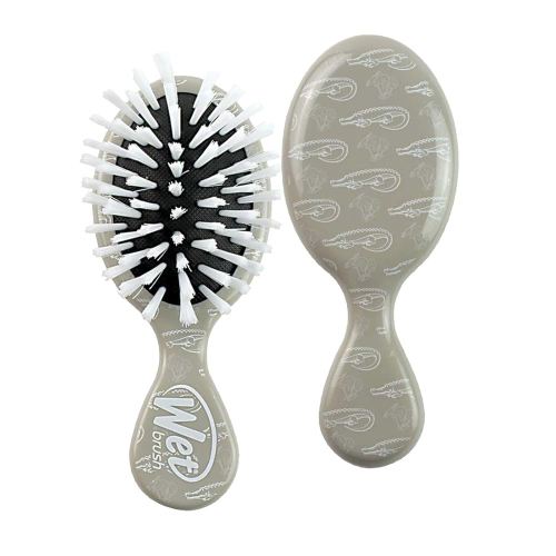 Wet Brush Hair Brush Detangler- Baby Brush Detangling Knots Snag-Free, Anti-Static Brush Intelliflex Bristles No Pain Split-Ends & Hair Breakage, Alligator Print, Ash,Standard