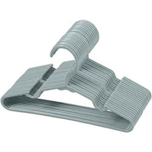 20 pcs Grey Baby Nursery Closet Hangers,Non-Slip Laundry Infant Pant Hanger for Newborn Clothes Gift,Ultra-Thin Child Coat Hanger for Girl Boy Toddler Kid