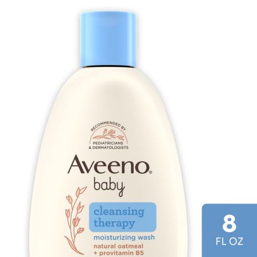 Aveeno Baby Cleansing Therapy Moisturizing Wash - 8 fl oz: For Sensitive, Dry Skin, Squeeze Bottle, Paraben-Free
