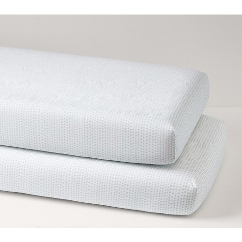 Falling Dot Organic Crib Fitted Sheet