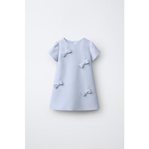 BOW DRESS - Pastel blue | ZARA United States