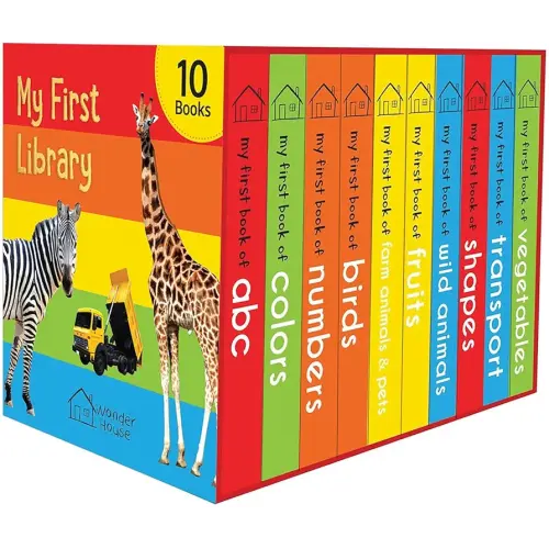 My First Library: Boxset of 10 Board Books for Kids
