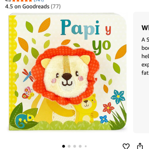 Daddy And Me / Papi y Yo Spanish Language Children's Finger Puppet Board Book, Ages 1-4 (en español) (Spanish Edition)