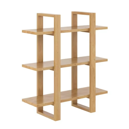 32" Solid Wood Adjustable Floating Wall Shelf Warm Pine - Nathan James