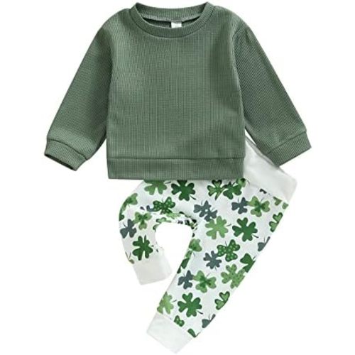 Sasaerucure Infant Toddler Baby Boy Halloween Outfits Long Sleeve Shirts Pumpkin Sweatshirt with Pants 2Pcs Winter Clothes