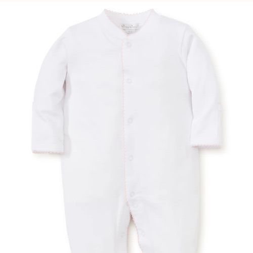 White/Pink Kissy Basics Footie