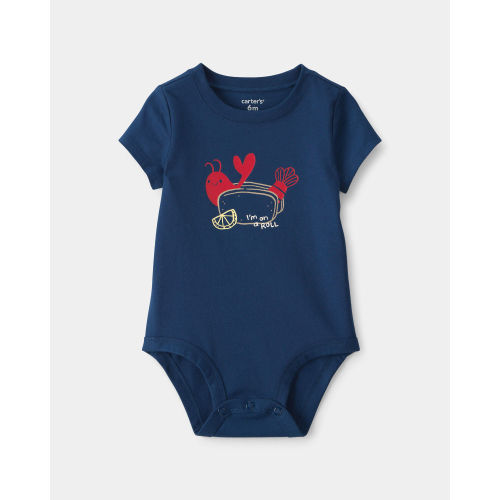 Baby Lobster Graphic Bodysuit - Blue | Carter's