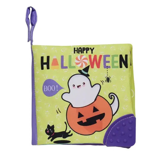 Baby Starters Magic Years Soft, Crinkle Activity Book with Teether, Tabs and Strap, 5 inches (Happy Halloween)