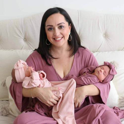 Boysenberry Bamboo Waffle Knit Maternity Robe