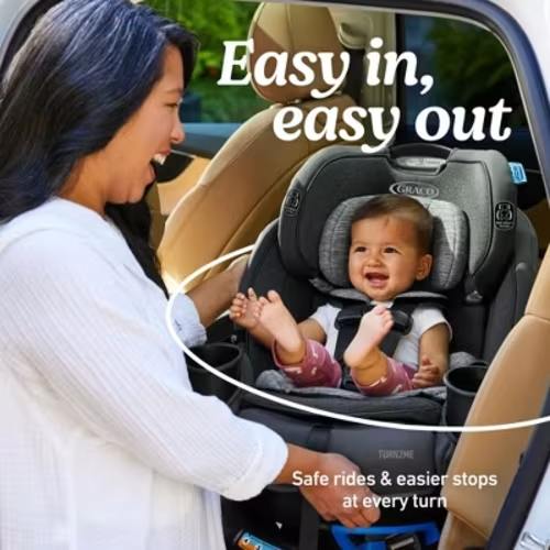 Graco Turn2Me 3-in-1 Rotating Convertible Car Seat - Manchester: 30lb Product Weight, Rear Facing From 4lb