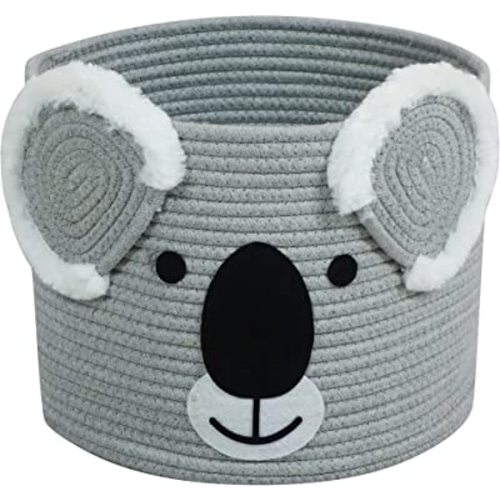T&T Homewares Koala Storage Basket Medium Size, Ideal for Baby Diapers, Laundry, Nursery & Kids Room - Versatile Organizer for Woodland Decor, Pet Toys