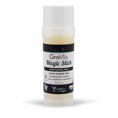 GroVia All Natural Magic Stick Baby Diaper Balm for Baby Diapering (2 oz) - Original