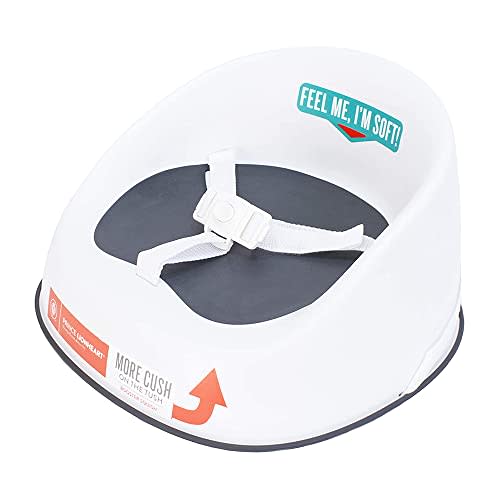 Prince Lionheart Baby Booster Squish Seat for Dining Table, Soft Seat with 3-Point Harness and Dual-Strap System for Toddler