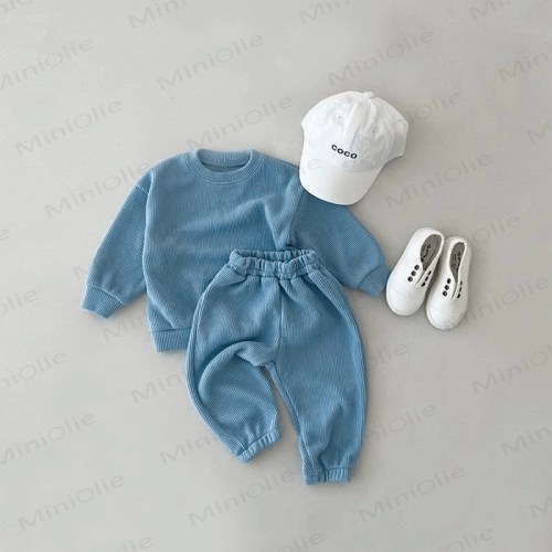 Baby Toddler Solid Color Casual 2 Pieces Set