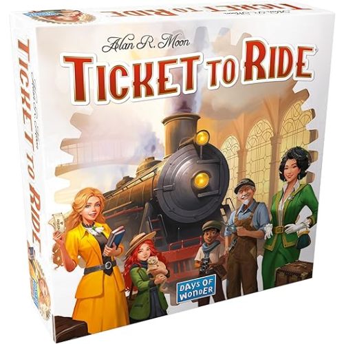 Asmodee Ticket to Ride Board Game (2025 Refresh) - A Cross-Country Train Adventure for Friends and Family, Strategy Game for Kids & Adults, Ages 8+, 2-5 Players, 30-60 Minute Playtime