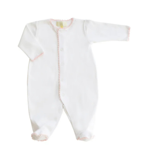Jersey Footie Romper Pink