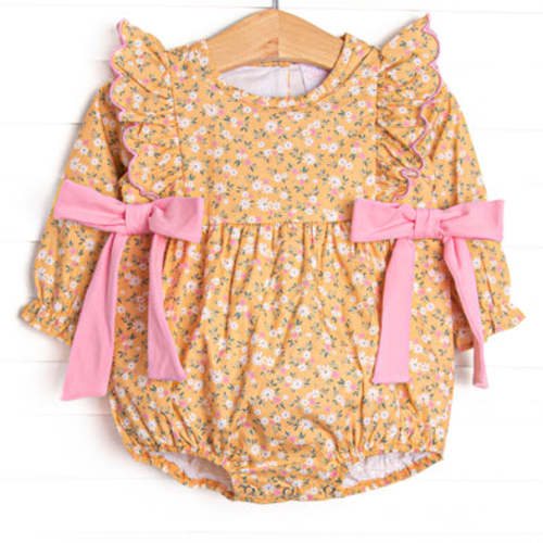 Macie Marigold Side Tie Bubble, Yellow – Stitchy Fish