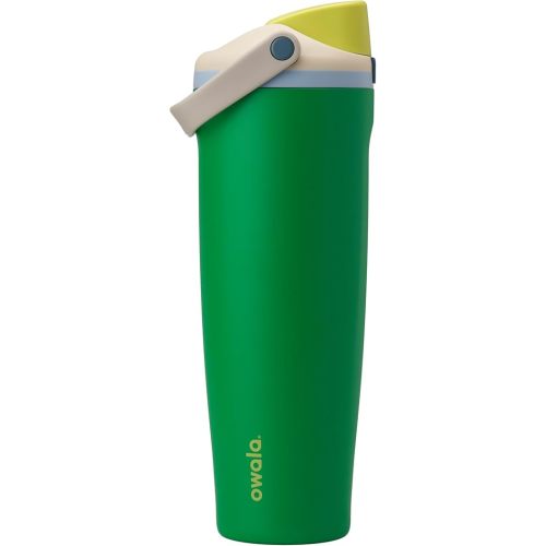 Owala FreeSip Sway Insulated Stainless Steel Water Bottle with Two-Way Spout, Built-In Straw and Bucket Handle, Made for Travel, School, and Sports, 40oz, BPA Free, Leak Proof, Putting Green