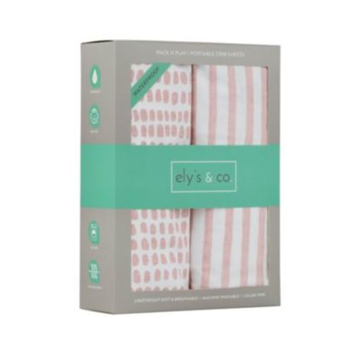 Baby Waterproof Pack N Play Portable Crib Sheet ( Pack of 2 )
