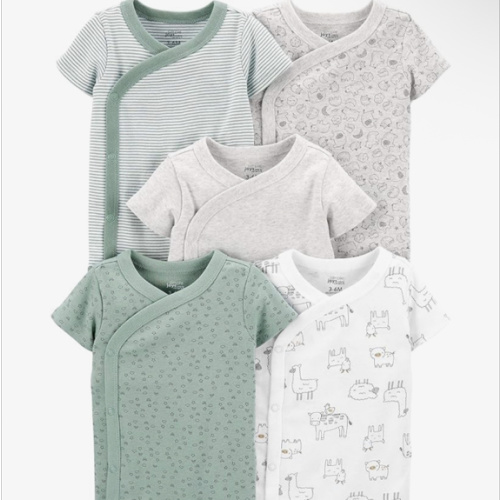 Simple Joys by Carter's Unisex Baby 5-pack Side Snap Short-sleeve Bodysuit