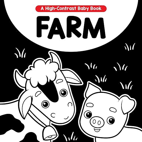 Little Hippo Books Farm - A High-Contrast Board Book for Babies and Toddlers - Black and White Images Help Visual Development Board book – June 19, 2023
