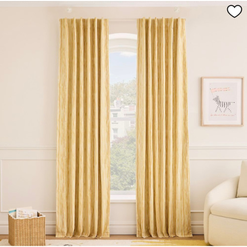 Painted Stripe Blackout Curtain | West Elm