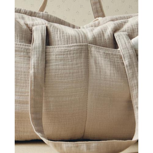 COTTON DIAPER BAG WITH A MOON