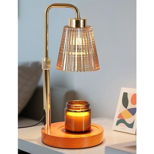 Candle Warmer Lamp with Timer Dimmable, Birthday Gifts for Women Mom, House Warming Gifts New Home Decor, Wax Melt Warmer for Jar Candles