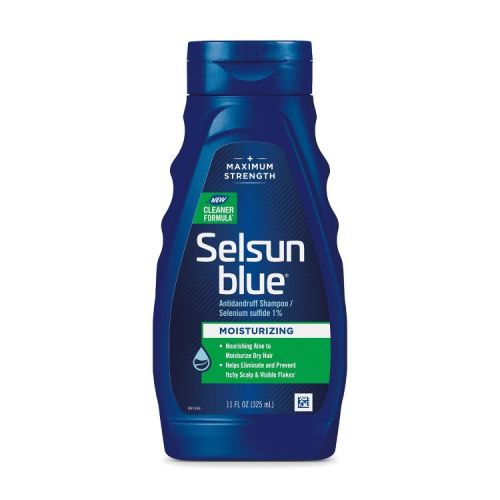 Selsun Blue Moisturizing Anti Dandruff Shampoo - 11 fl oz: With Aloe, Paraben-Free, Weekly Use, Liquid Form