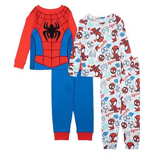 Toddler Marvel Spider-Man "Team Up Spidey" 4-pc. Pajama Tops & Pajama Bottoms Set