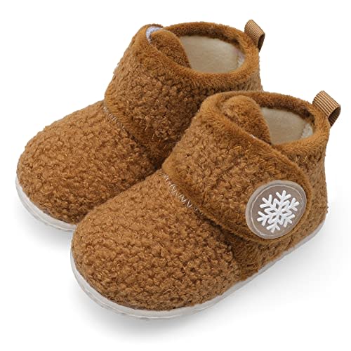 FEETCITY Baby Booties Girls Boys Infant Slippers First Walkers Shoes Warm Socks Newborn Crib Shoes