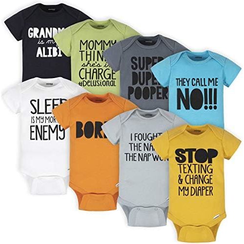 Onesies Brand Baby 8-pack Short Sleeve Mix & Match Bodysuits
