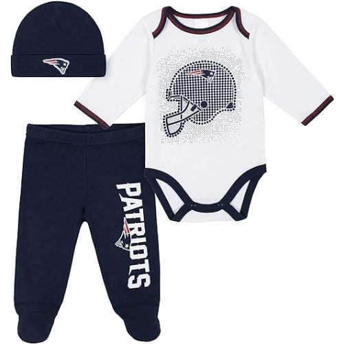 Gerber Unisex Baby NFL Team Footed Pant and Bodysuit Gift Set